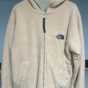 The North Face Tan Sherpa Fleece Hoodie